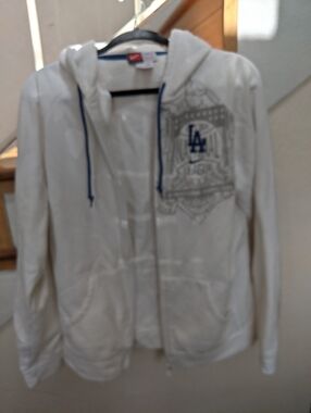 Vintage Retro Nike LA Dodgers World Series Zip Up Hoodie Sweatshirt Jacket Y2K